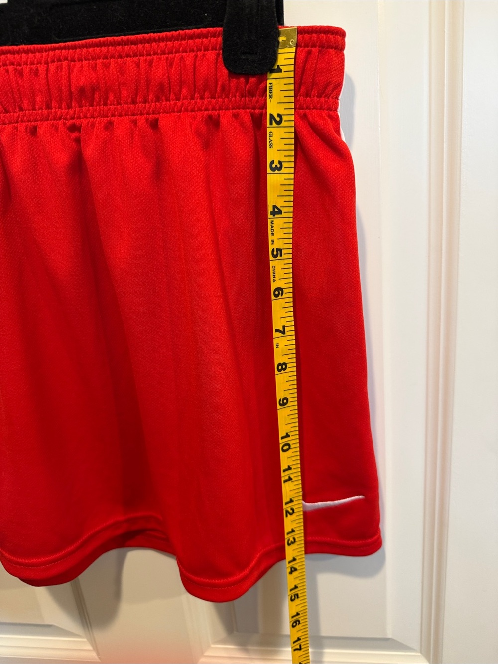 Nike Red Athletic Skirt with White Side Panels - Picture 8 of 8